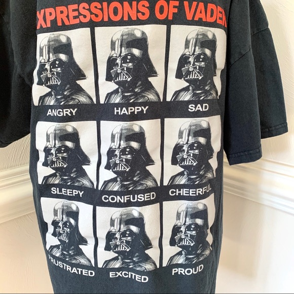 Star Wars Expressions of Vader Graphic Tee Shirt - Picture 3 of 8